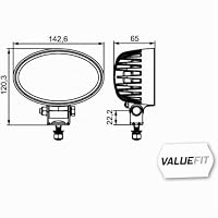 HELLA VALUEFIT 1GA 357 001-011 LED-Arbeitsscheinwerfer - O1200-24/12V – Ansicht 3