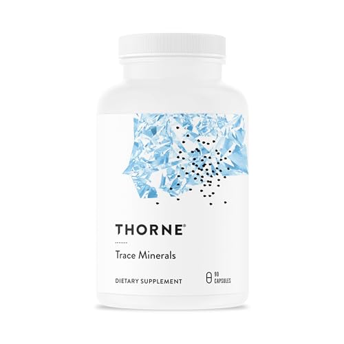 THORNE - Trace Minerals - Optimally Absorbed Chelated Mineral Supplement with Zinc Boron Selenium Chromium & Manganese - Third-Party Certified - Gluten Dairy & Soy-Free - 90 Capsules