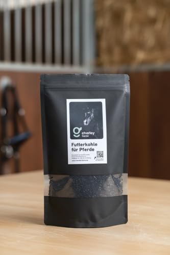 Charley Dog Futterkohle für Hunde, 750ml Beutel, Prämium-Futterkohle für eine gesunde Verdauung, zur Vorbeugung und als natürliche Sofort-Hilfe bei Durchfall, Übersäuerung und Blähungen