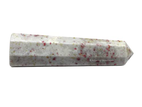 Image of Amazing Gemstone Cinnabarite Crystal Towers - Natural Healing Crystal Point Obelisk for Reiki Healing and Crystal Grid (3 inch to 4 inch INCH)