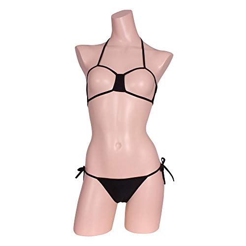 ナチュラルストレッチオープンブラセット・ブラック - 画像1