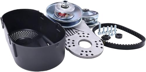 KSQOON Torque Converter Kit Compatible with Clutch Pulley Driver Driven 8-18 HP Engines Go Kart Cart 40 Series with a 1 Straight Crankshaft with 1/4 Keyway
