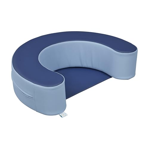 ECR4Kids SoftZone Sit-Up Support Ring, Baby Essentials, Navy/Powder Blue