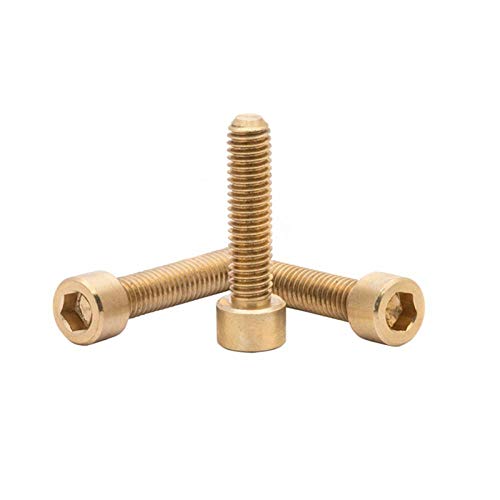 Tornillos hexagonales de bronce M6 para ensamblajes mecánicos y muebles 5