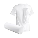 somnipax Standard Anti-Schnarch-Shirt mit Hartschaum-Rolle, 100% Bio-Baumwolle, Hilfe bei CPAP-Therapie, gegen Schlafapnoe + Schnarchen, für Männer [L]