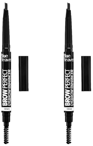 Blue Heaven Brow Perfect Eyebrow Pencil Enhancer, Ash Grey, 0.30gm (Pack of 2)