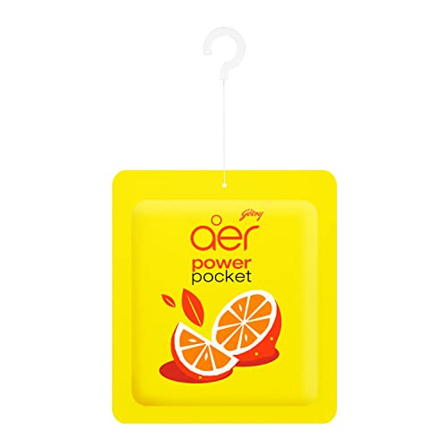 Godrej aer Power Pocket Tangy Delight (10G) | Air Freshener - Bathroom And Toilet | Lasts 30 Days - Tangy Delight
