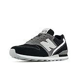 New Balance Tenis 996 V2 para mujer, Negro/Púrpura Prisma, 44.5 EU