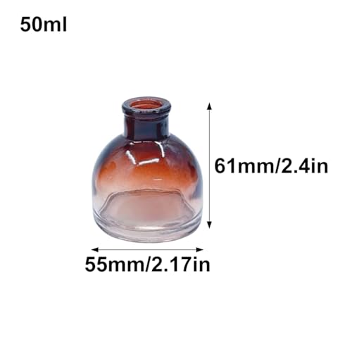 Set 4 botellas de vidrio difusor recargables 50ml miniatura 2