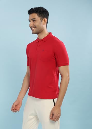 Image of Force NXT Polo Neck T-Shirt for Men Pack of 1 | Regular Fit T-Shirt for Men | Premium Super Combed Rich Cotton Polo Shirt | Men's Ultra Soft Half Sleeve T-Shirt