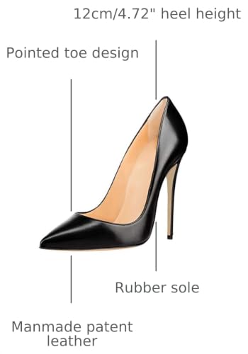 Image of COLETER Women's 4.72 Inch Pumps Pointed Toe Stiletto Evening Dress Shoes