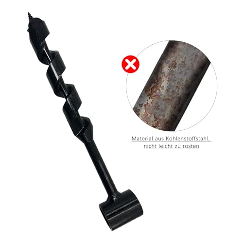 VZU 25 x 260 mm Bushcraft Drill, Woodworking Hand Drill, Multifunctional Wood Drill Manual Bushcraft - Image 4