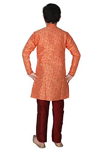 Silk Indian Ethnic Wear Kurta Set's For Kids Boys | 1 To 16 Years | Pack Of 1 (S-134)2