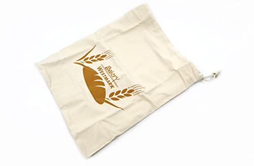 Westmark Bolsa para pan/almacenaje, Con cordón, Algodón, Blanco natural, 32102270