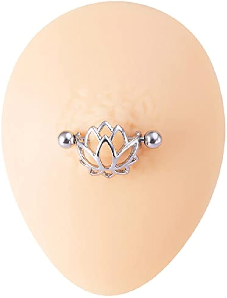 Amazon | [グリーンピアッシング] ボディピアス 14G フラワーシールド