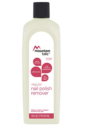 Mountain Falls Regular Nail Polish Remover for Natural Nails with Vitamin E and Panthenol, 16 Fluid Ounce