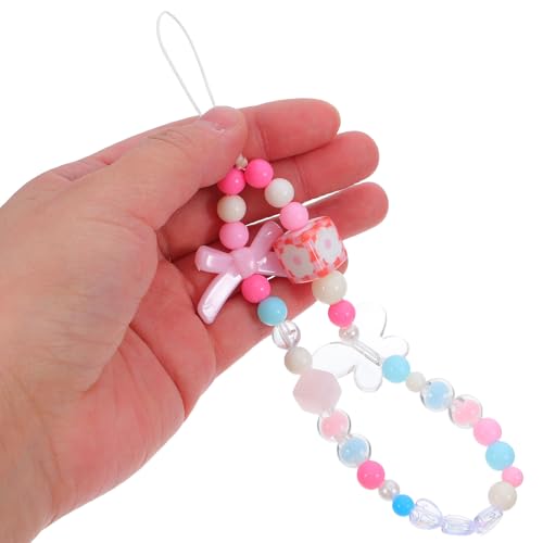 Correa para muñeca hecha a mano con sofisticados dijes de resina marca SEWACC 4