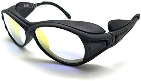 MCWlaser CO2 Laser Safety Protective Goggles Glasses 10600nm 10.6um Reflective Type CO2 Laser Eyewear for CO2 Laser Engraving Cuttinge EP-25
