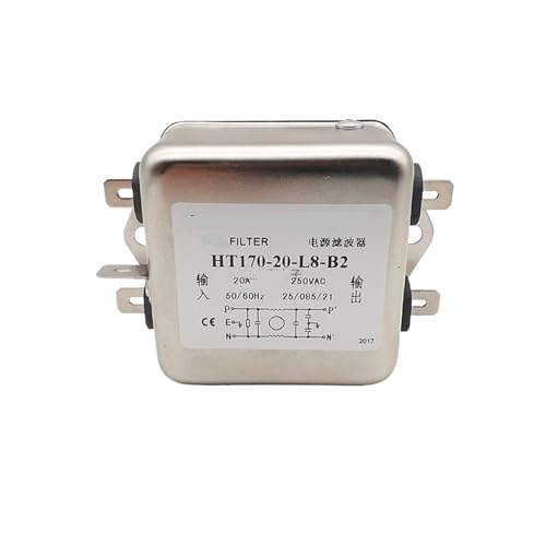 Filtre anti-interférence pour ligne électrique 20A monophasé HT170-20-L8-B2 réseau domestique