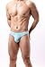 Piameywen Mens Fashion Print Bikini Briefs Low Rise U-Pouch Sexy Underwear, Casual Daily Wear for Men Green