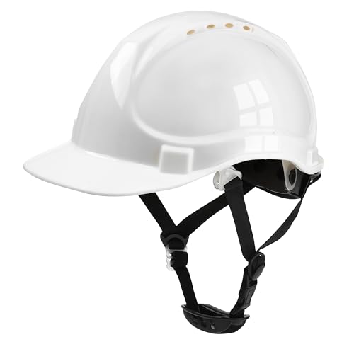 Zoleker Hard Hat, White Hard Hats for Men&Women Safety Helmet Lightweight & Breathable ABS Hardhats...