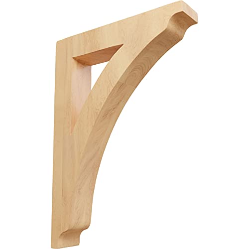 Ekena Millwork Bktw01X08X12Thro Large Thorton Wood Wood Brackets, 1 3/4"W X 8 1/2"D X 12"H , Red Oak #TOP27