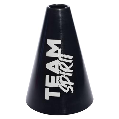 Anderson's Black and White Team Spirit Megaphones, 7 Inches, Set of 10, School Colors, Fan Gear, Noisemakers, Cheerleader Accessories, Team Spirit