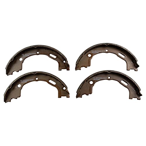 Image of TRQ Rear Brake Pad and Rotor Set Ceramic Parking Shoe Compatible with 2005-2011 Lincoln Town Car