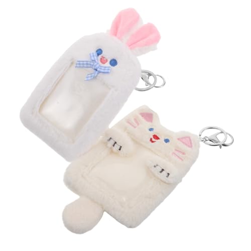 Portatarjetas de felpa kawaii ideal para proteger el abono transporte de estudiantes