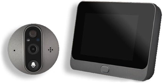 Smart Video doorbell with Display, WiFi Enabled 1080P Camera, Real-time alerts, White