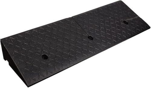 Rampa de borde de goma para sillas de ruedas, rampa para umbrales exteriores de 100x25x6 cm miniatura 1