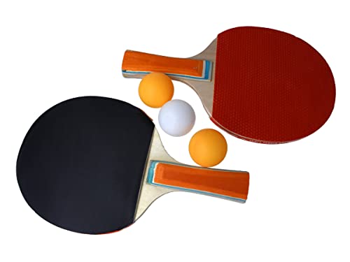2 Racchette Ping Pong + 3 Palline ping-pong
