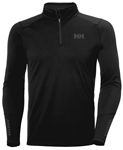 Helly Hansen LIFA Active 1/2 Zip Sueter Media Cremallera, Hombre, Negro, L