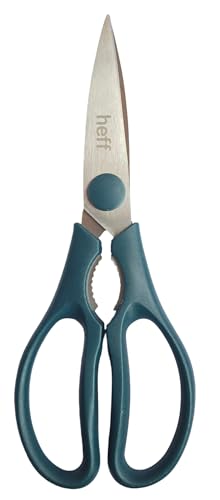 Image of Heff Kitchen Scissors, Teal, Stainless Steel, 8 Inches
