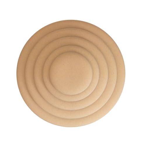 ORIISIN Round Pottery Molds for Handbuilding Plates, 5 Pcs Pottery Forms, Pottery Molds for Clay, Ceramic Molds Slump Molds for Pottery, Ceramic Plate Pottery Forming Molds