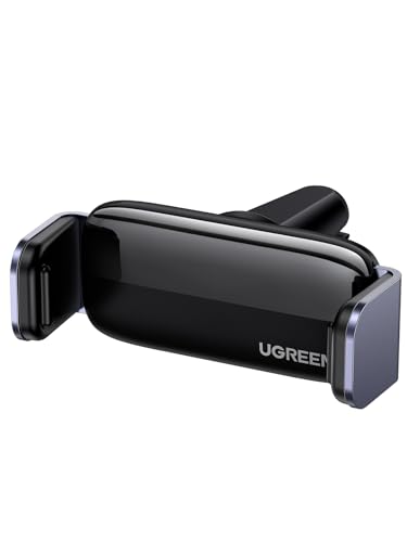 UGREEN Support Téléphone Voiture Gravité Grille Aération Porte Smartphone Voiture Ventilation Accroche Téléphone Auto Compatible avec iPhone 17 Pro Max...