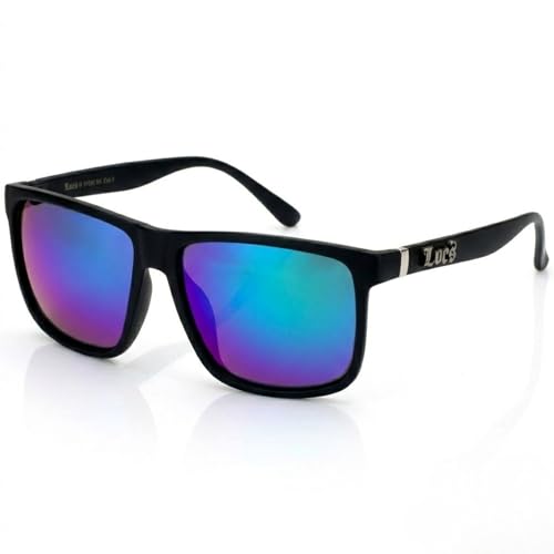 Image of Locs Men's Gangster Oversized Rectangular Horn Rim Sunglasses - 91055 & 91295 Series
