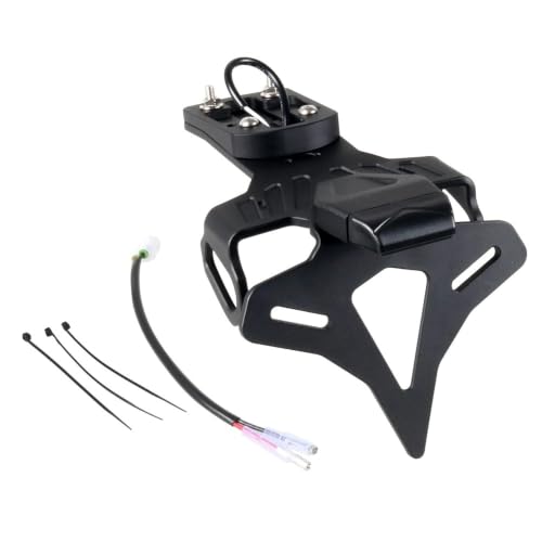 Support de plaque d'immatriculation rigide avec support feu arrière noir pour ZX-6R 2024