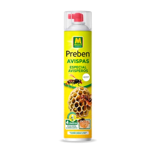 PREBEN Insecticida Avispas | Especial Avisperos 750 ml | Spray de Largo Alcance | Muy Eficaz para Avispas, Avispas Asiática y Avispones | Pulveriza hasta 4 Metros | Uso Exterior | Nexum Market