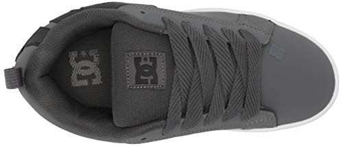 DC mens Court Graffik Casual Skate Shoe, Dk Grey/Black/White, 12.5 US