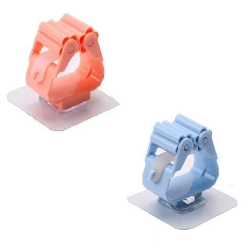MEUBELS Magic Sticker Wall Mounted Mop Broom Holder Self-Adhesive Mop Grip Storage Holders Broom Hanger Tool Organizer Rack for Home Kitchen Bathroom (Pack of 2)(Multi Color) (B0991T9W9N) Amazon Price History, Amazon Price Tracker