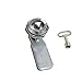 Stainless Steel MS705 Tool Lock with Rotating Tongue for Industrial Cabinet Cam Lock 18mm Cabinet Lock 1Pcs(H 0mm-Stainless)