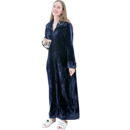 Peignoir femme enceinte flanelle zippé grande taille chaud
