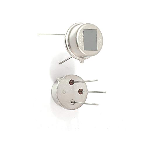 Aexit 2 Pcs Semiconductor Products DC 3-15V PIR Infrared Radial Sensor D203B for Microprocessors Security System