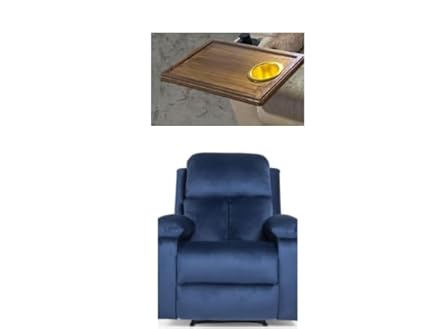 Manual RRR Recliner | 1 Seater Sofa |1 Food Tray | 1 Seater Chair Sofa | Finish Model RT23
