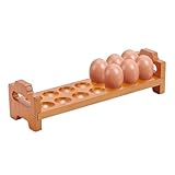 DzpKrka Portahuevos,Soporte De Exhibición Apilable De 14 Ranuras - Almacenamiento De Huevos En El Refrigerador | para Picnic Cocina Apartamento Restaurante Residencia Despensa Alquiler Casa de Campo