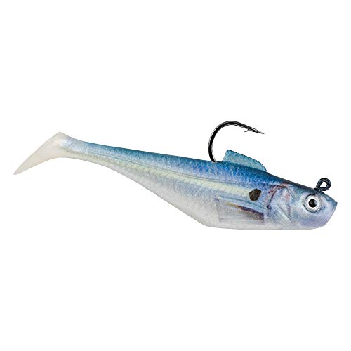 Berkley PowerBait Pre-Rigged Swim Shad Fishing Bait, HD Gizzard Shad, 3in | 8cm, Irresistible Scent & Flavor, Realistic Profile, Ready-to-Fish, Ideal for Bass, Walleye, Pike and More