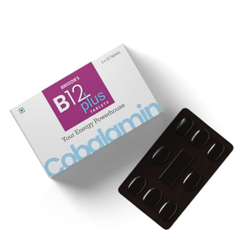 Image of Bakson's B12 Plus Tablet, 30 Tablets, 3 x 10 Tablets Pack