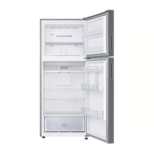 ثلاجات سامسونج بفريزر علوي مع اوبتيمال فريش سعة 388 لتر RT38CG6404S9AE - فضي