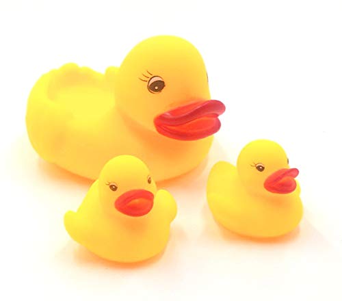 Toy Paquete de Pato de Goma, mamá Pato y patitos bebés, Mayores de 3 años